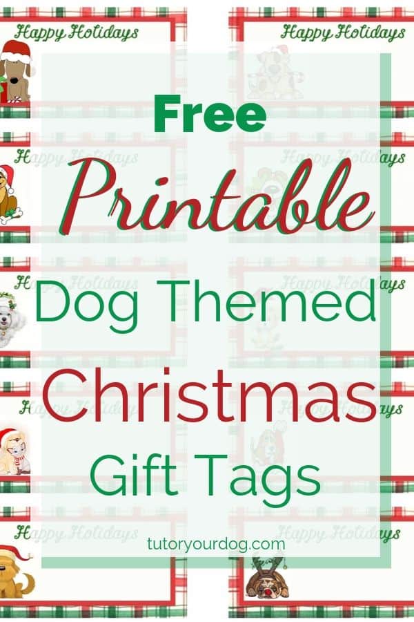 Tired of using the same gift tags as everyone else?  Print your own!  These dog themed Christmas gift tags are perfect for the dog lovers on your holiday shopping list.  Click through to download our free printable dog themed Christmas gift tags.  