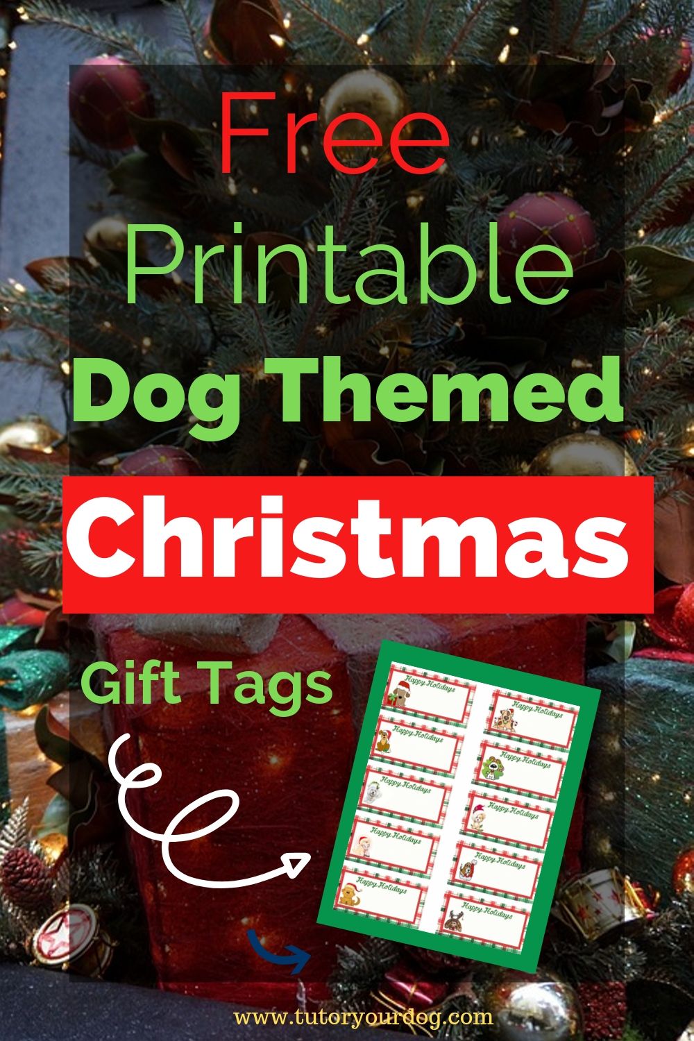 The dog lovers on your Christmas shopping list will love these adorable dog themed Christmas gift tags. Click through to download these free printable Christmas gift tags.