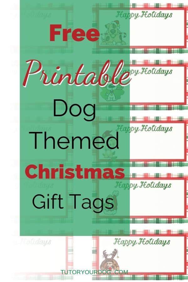 You will love these free printable dog themed Christmas gift tags.  Use for the dogs and the dog lovers on your Christmas list.  Click through to download the free Christmas gift tags.