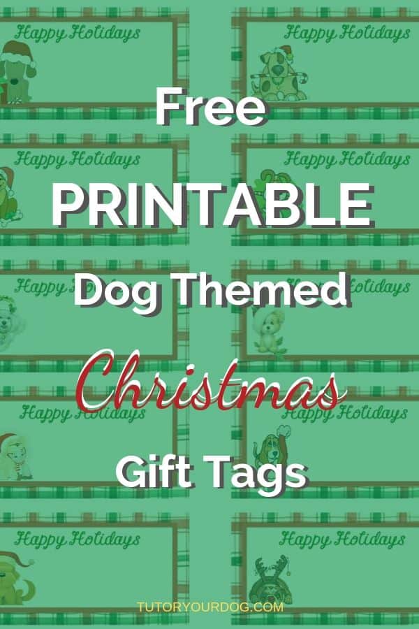 The dog lovers on your Christmas list will love these adorable dog themed Christmas tags.  Just print and attach to your gifts. Click through to download our free printable dog themed Christmas gift tags. 