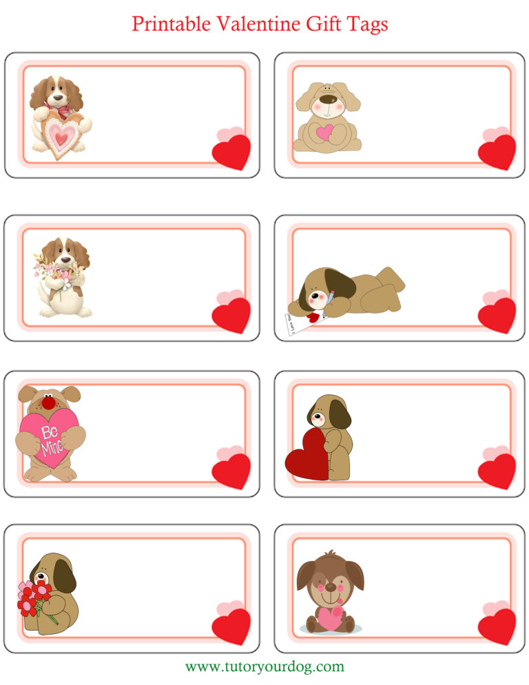 Printable Valentine’s Day Gift Tags